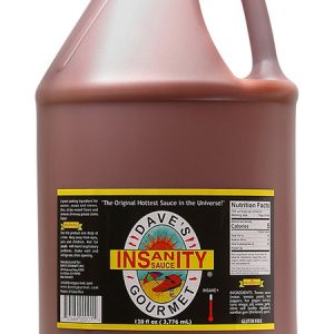 Dave’s Gourmet Insanity Sauce Hot Sauce Gallon, 128oz.