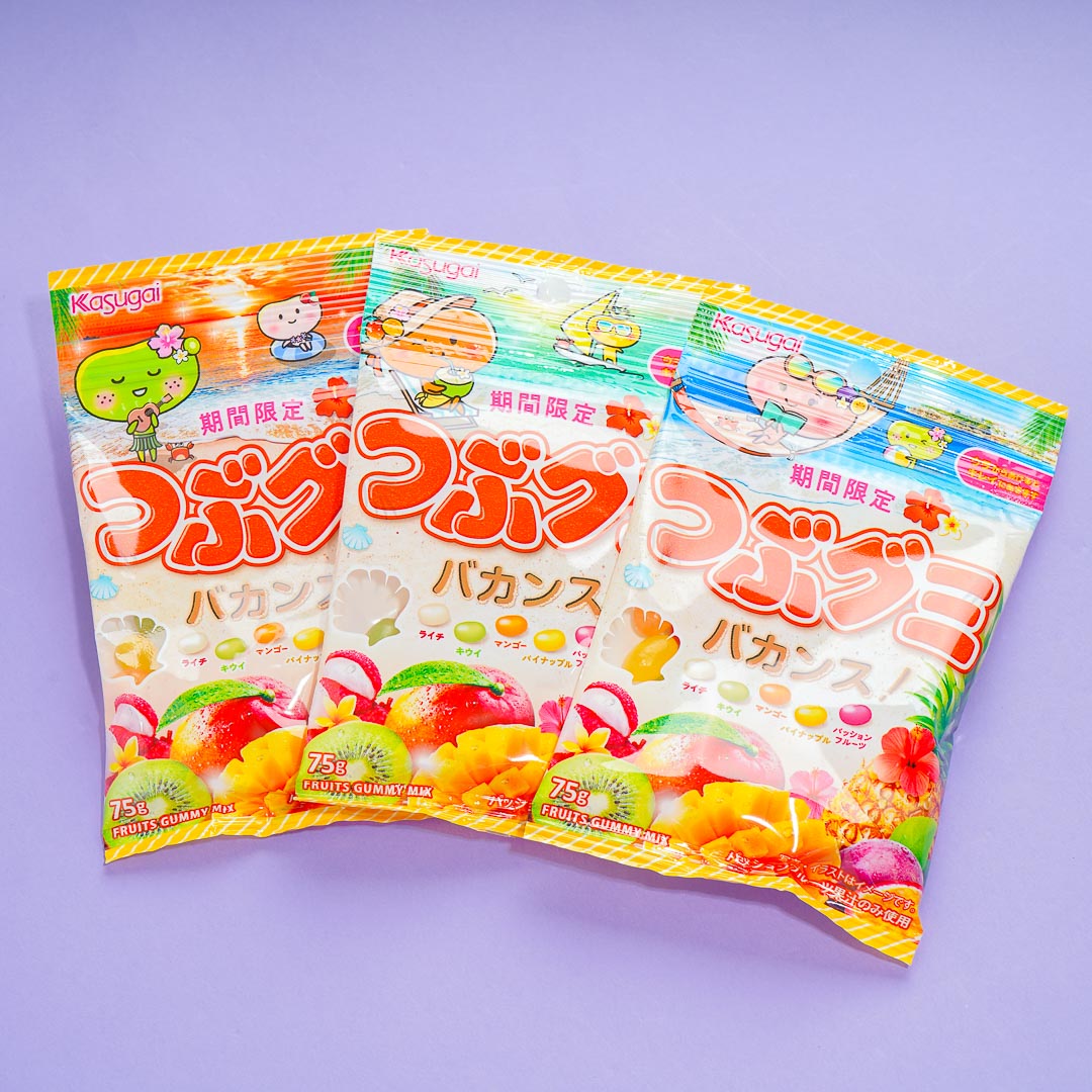 Kasugai Tsubu Gummy Candy – Tropical Fruits