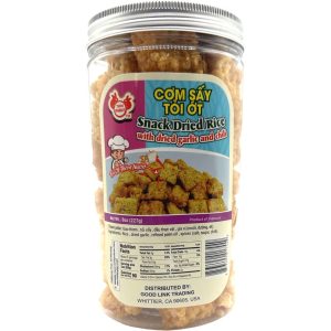Twin Rabbit – Snack Dried Rice with Dried Garlic and Chili – 8 OZ