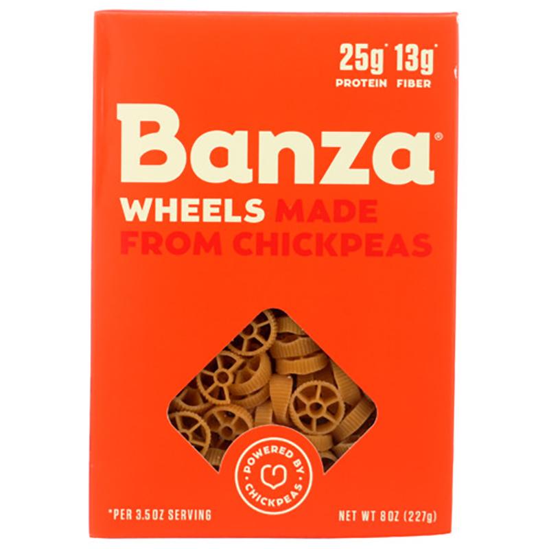 Banza Chickpea Pasta – Pasta Wheels Chickpea, 8oz