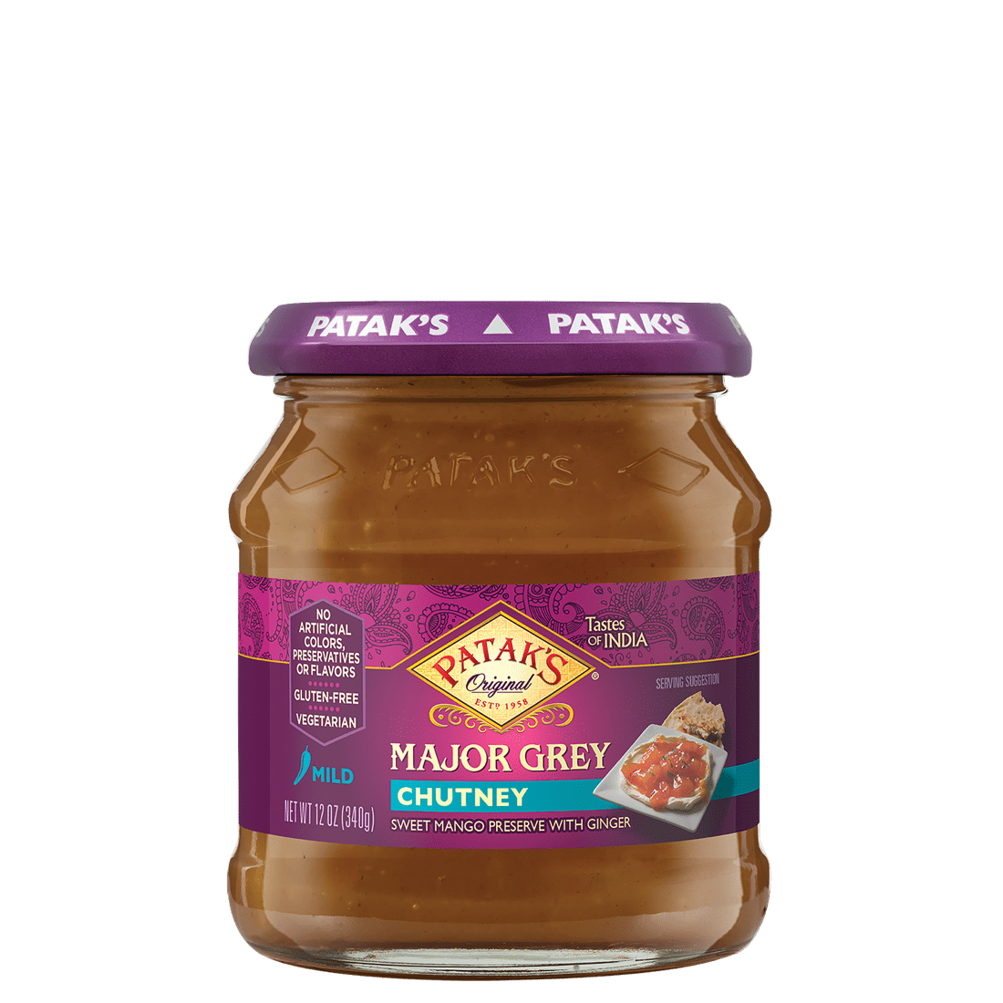 Patak’s Major Grey Chutney (Mild) – 12oz