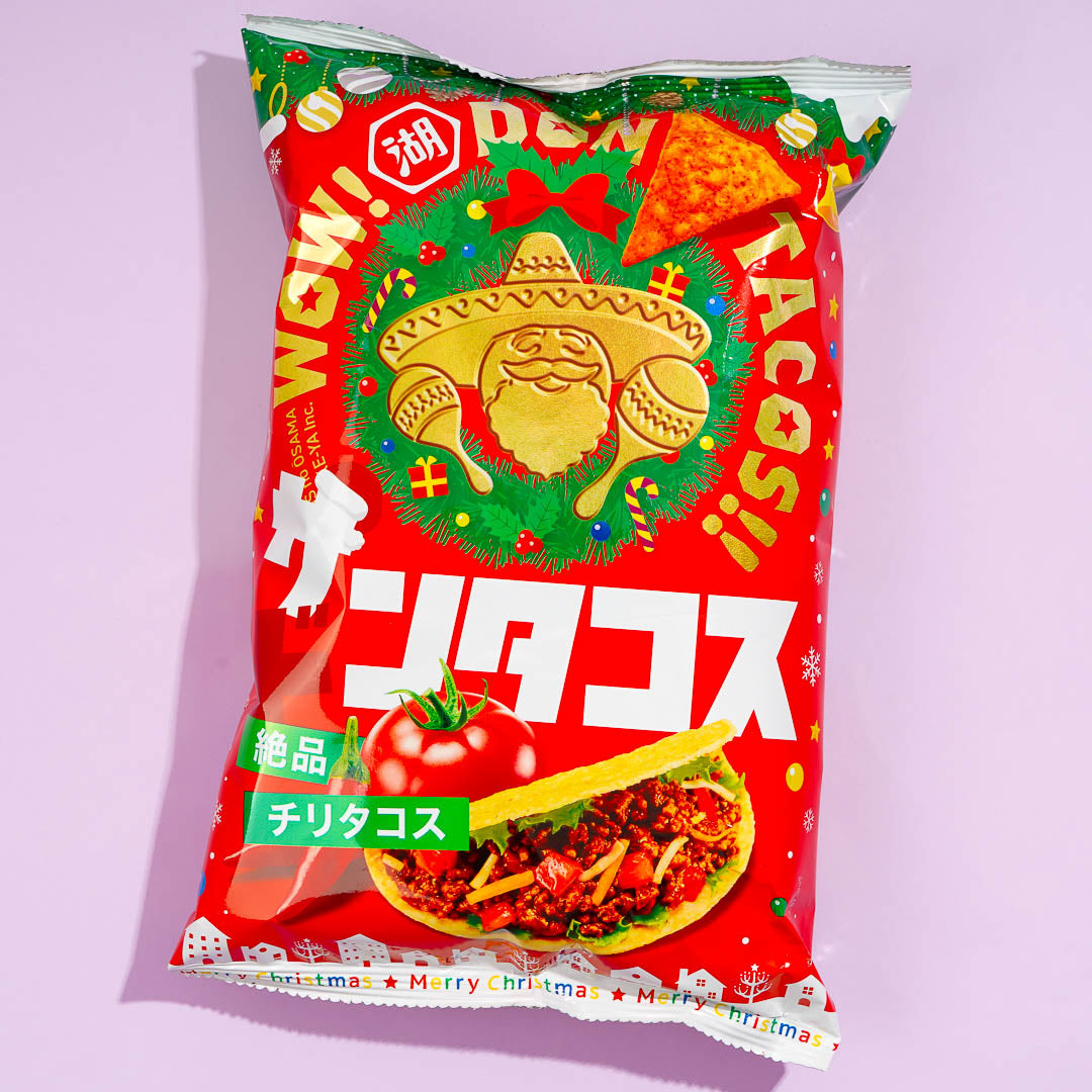 Koikeya Don Tacos Corn Chips – Christmas Chilli Tacos