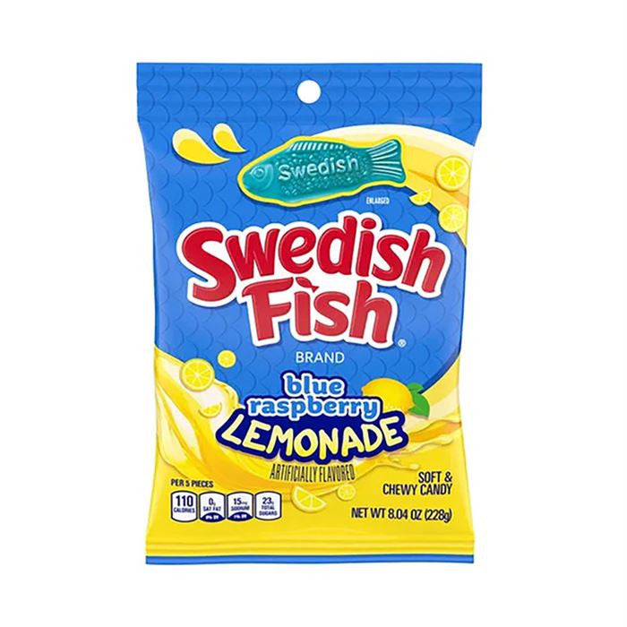 Swedish Fish – Blue Raspberry Lemonade – 8.04 oz Bag
