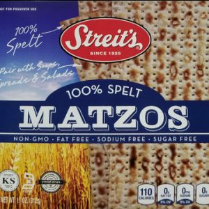 Streit’s 100% White Spelt Matzos, 11 oz.