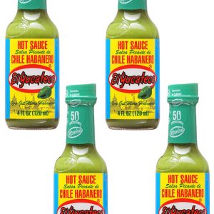 El Yucateco Green Chile Habanero Hot Sauces 4 Pack, 4/4oz.