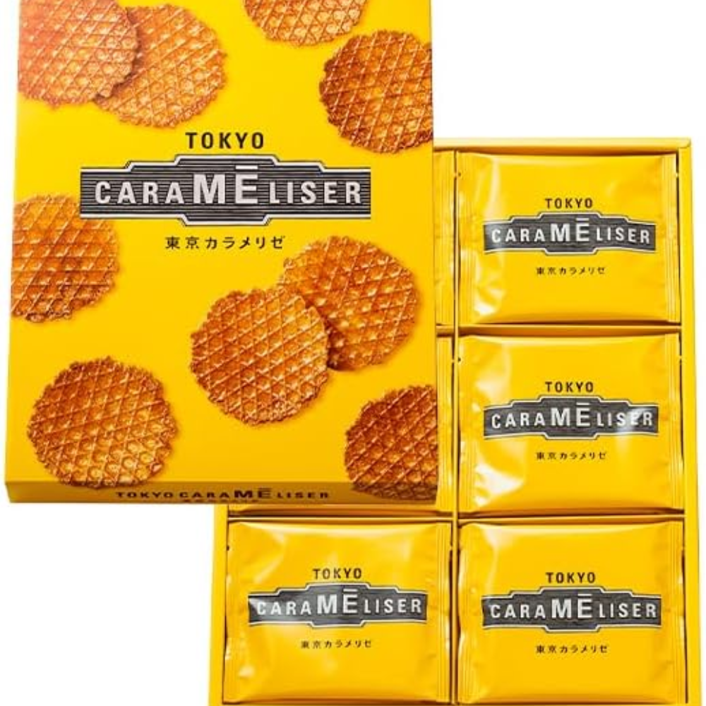 Tokyo Caramelise 24 Pieces – Crispy Maple Sugar Caramelized Wafers Gift Set – Made in JAPAN – Tokyo Sakura Mall