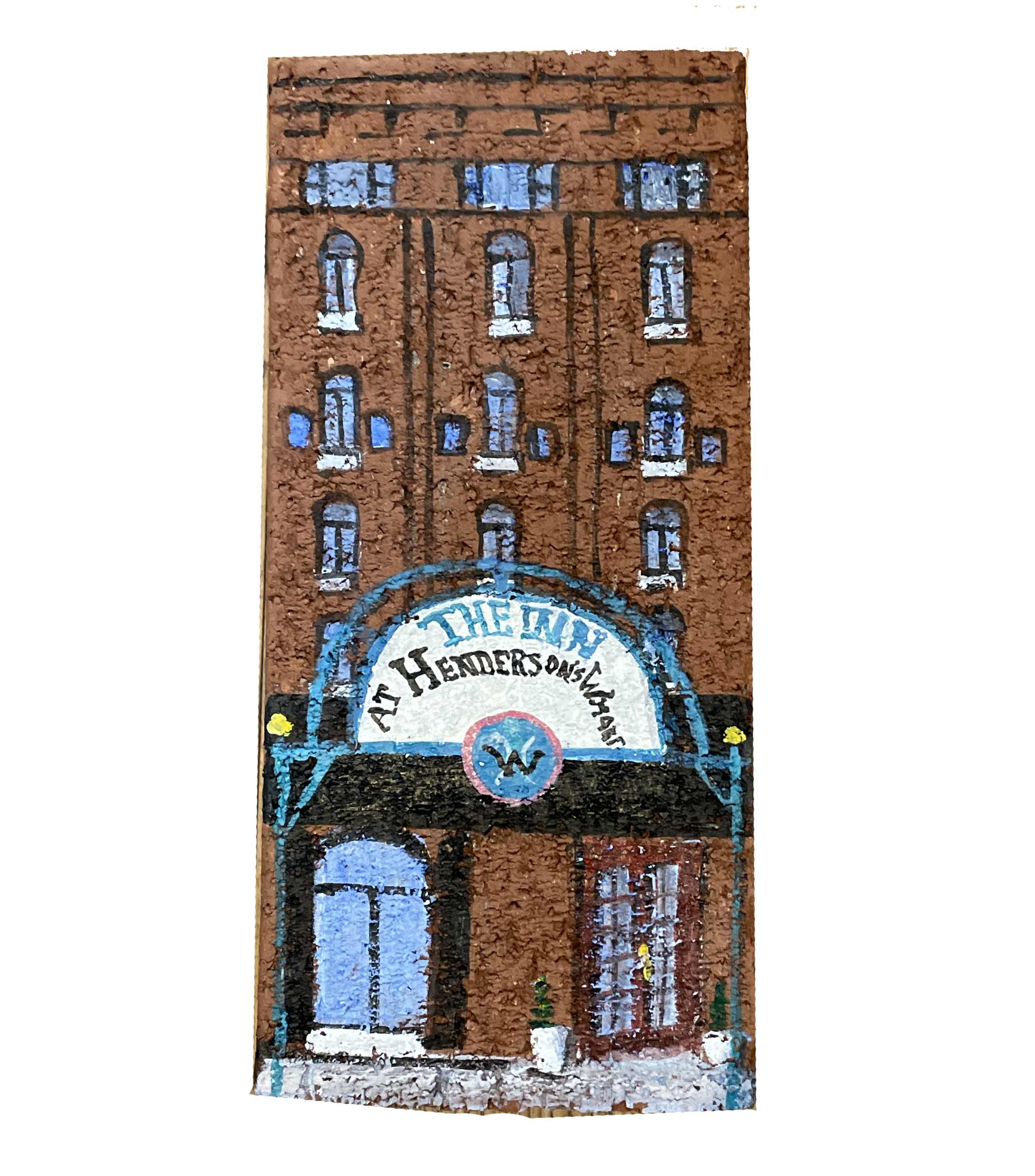 Linda Amtmann Hand Painted Brick- Inn at Henderson’s Wharf
