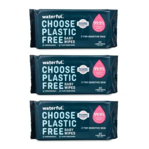 Waterful – Plastic Free Baby Wipes, 3pk