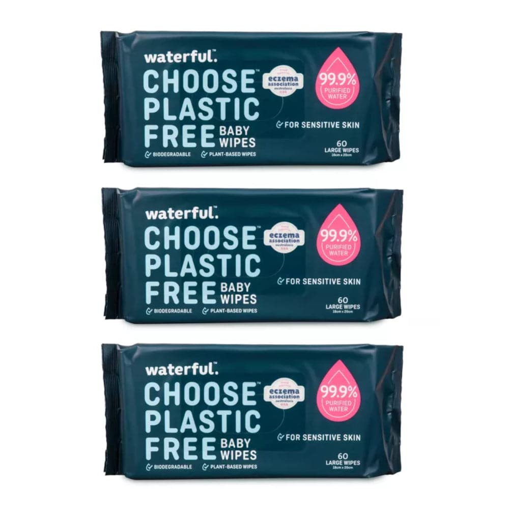 Waterful – Plastic Free Baby Wipes, 3pk