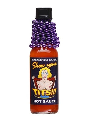 Hot Sauce Show Your Tits Habanero Garlic 5 oz Heat 7 Beads