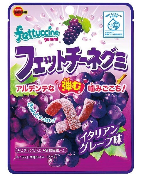 Bourbon “Fettuccine Gummy” Italian Grape flavor, 50g