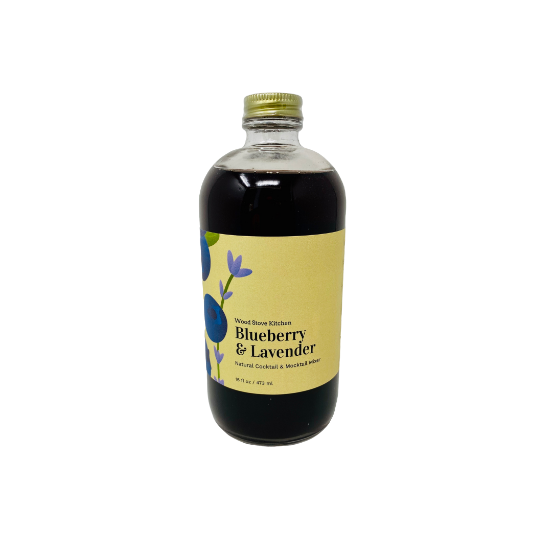 Wood Stove Kitchen – Blueberry and Lavender Cocktail & Drink Mix, 16 f