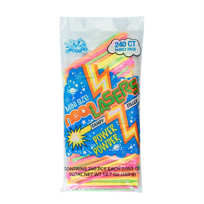 Neon Laser Straws – 240 Count