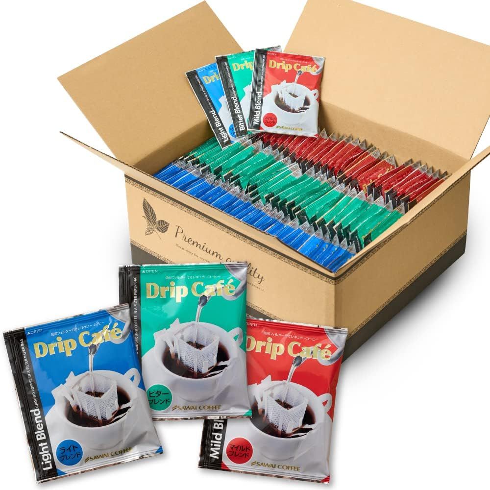 Sawai Coffee Drip Coffee Specialty Store Drip Bag Set 8g x 150 Packs Sakura Japan – Tokyo Sakura Mall