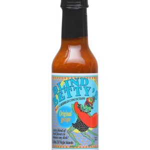 Hot Sauce Blind Bettys Hot Caribbean Original 5 oz Heat 7 St John Us V