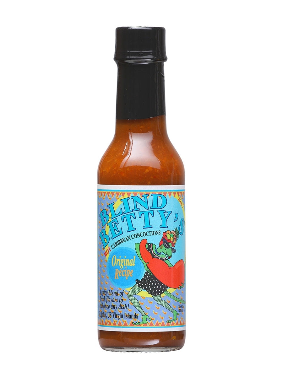 Hot Sauce Blind Bettys Hot Caribbean Original 5 oz Heat 7 St John Us V