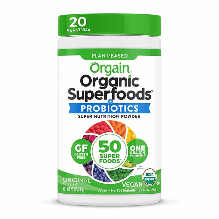Orgain – Organic Superfoods Powder with Probiotics – Original, 0.62 lb