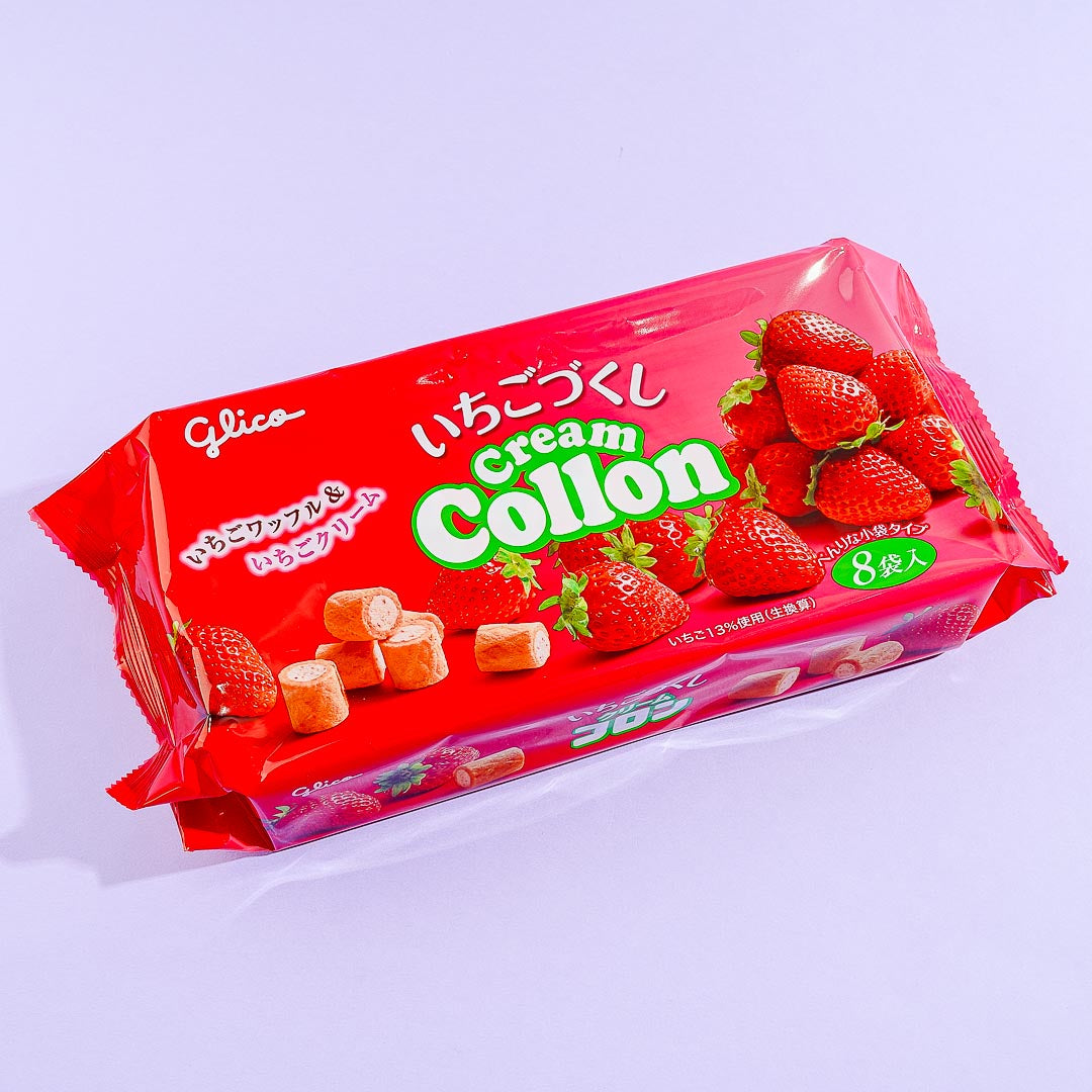 Glico Collon Biscuit Roll Family Pack – Strawberry