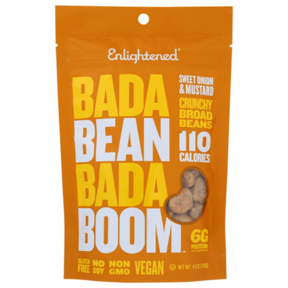 Bada Bean Bada Boom – Sweet Onion & Mustard Crunchy Broad Bean, 4.5 oz