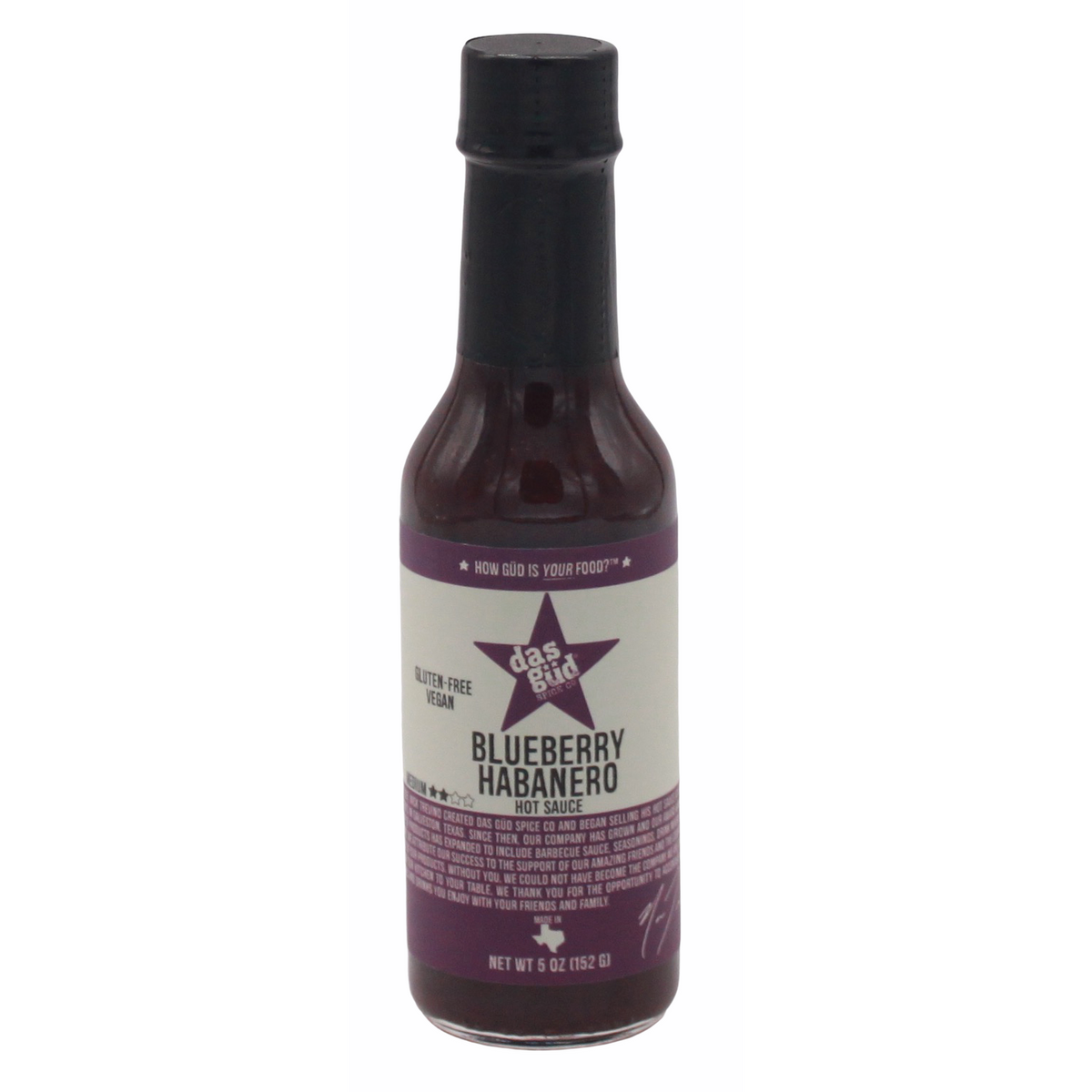 Das Gud Blueberry Habanero Hot Sauce