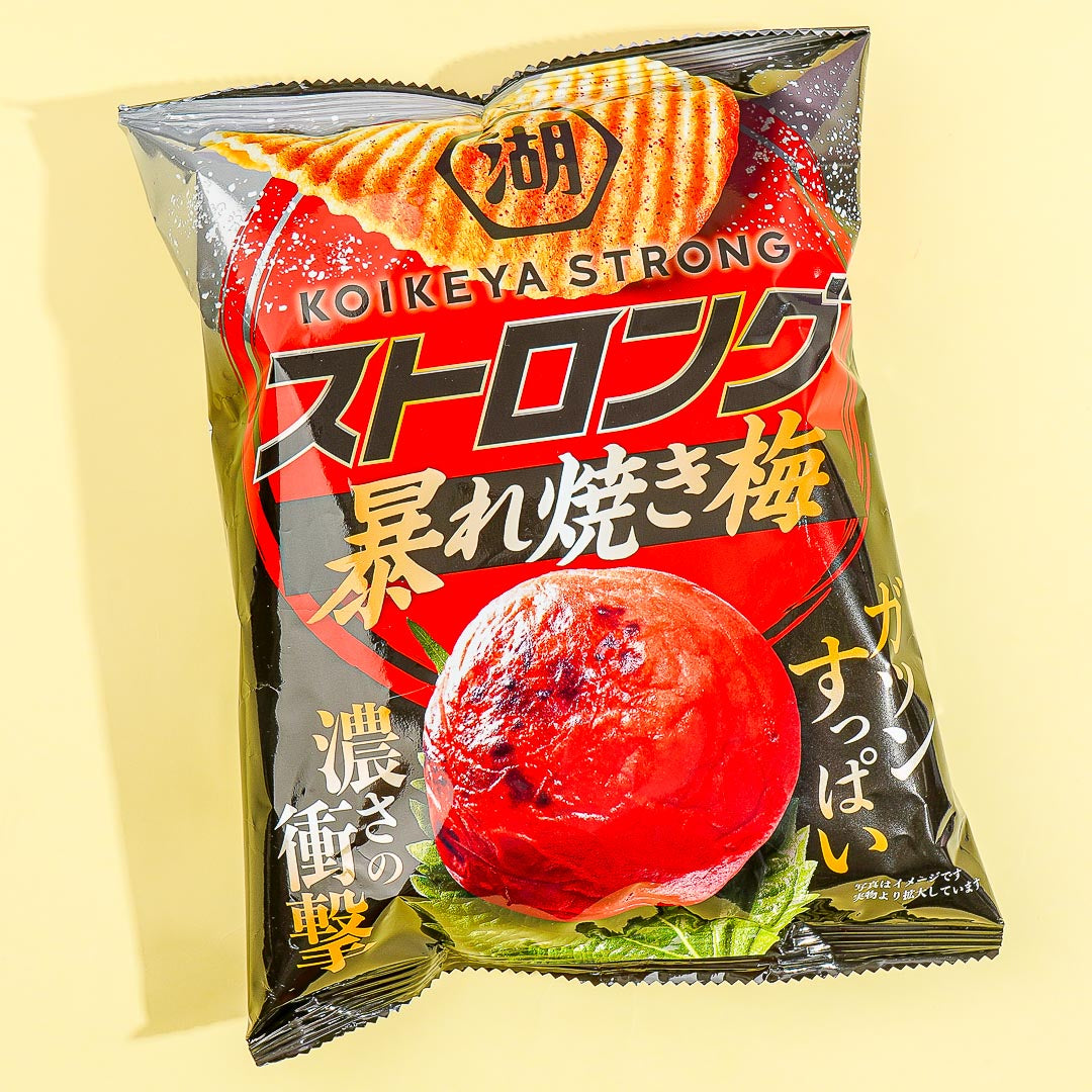 Koikeya STRONG Potato Chips – Roasted Plum