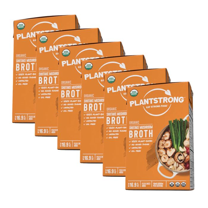 Plantstrong Broth Shiitake Mushroom 16.9 Fo – Pack Of 6