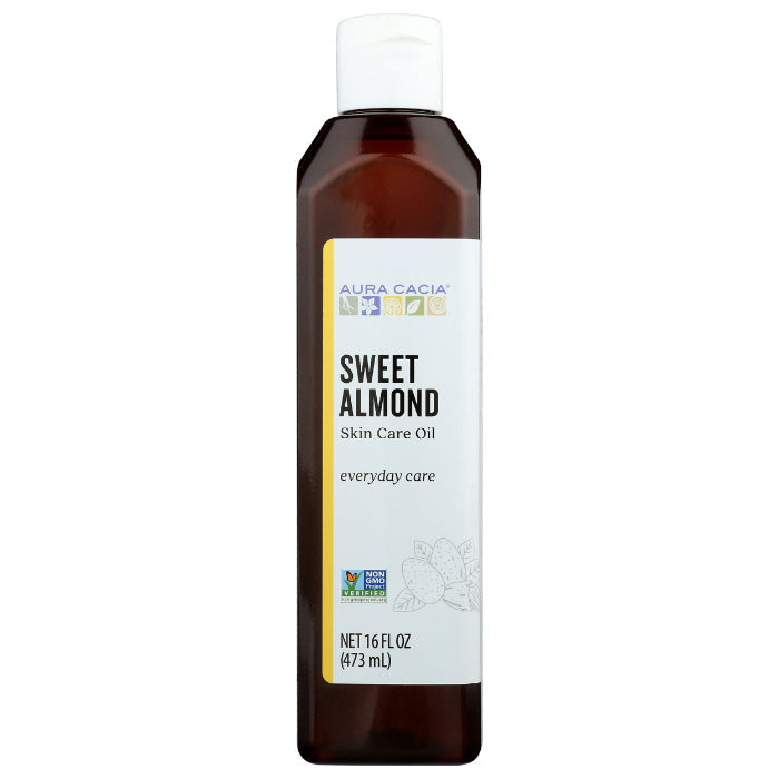Aura Cacia – Skin Care Oil Sweet Almond, 16 Oz (Pack of 1)