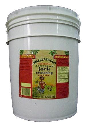 Walkerswood Jamaican Jerk Seasoning Bucket, 50 Lb.