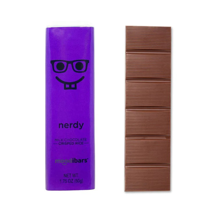 Moodibars Nerdy – Crispy Milk Chocolate – 1.75 oz