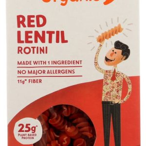 Tolerant Organic Red Lentil Rotini 8 Oz | Pack of 6