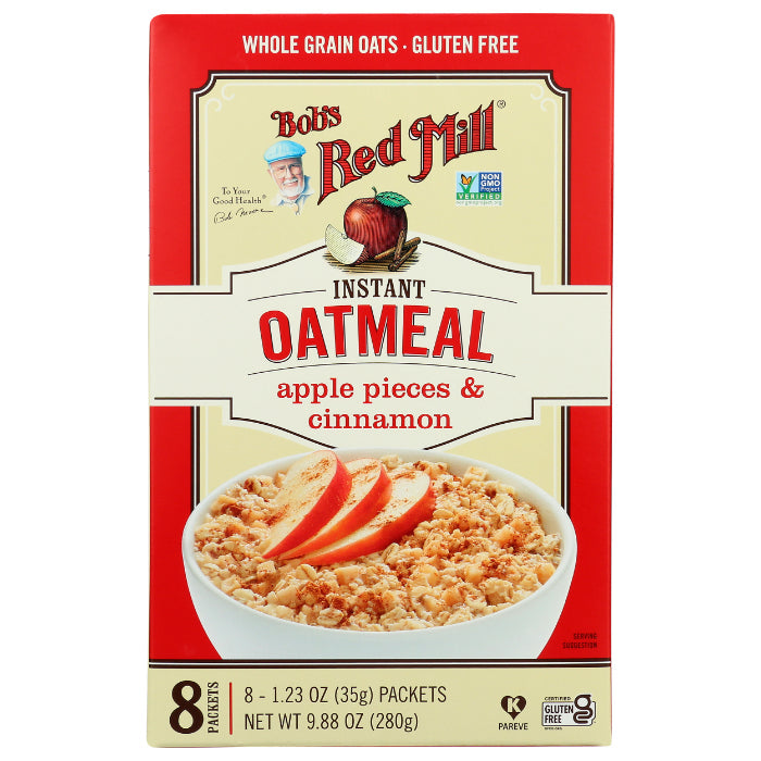 Bob’s Red Mill – Oatmeal, Instant, Apple Cinnamon, 9.87 OZ – Pack of 4