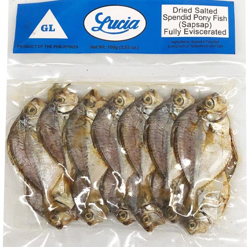 Lucia – Dried Salted Splendid Pony Fish – SapSap – Fully Eviscerated – 100 G
