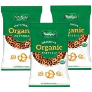 Bakol Organic Pretzels Salted, 8 oz. (Pack of 3)