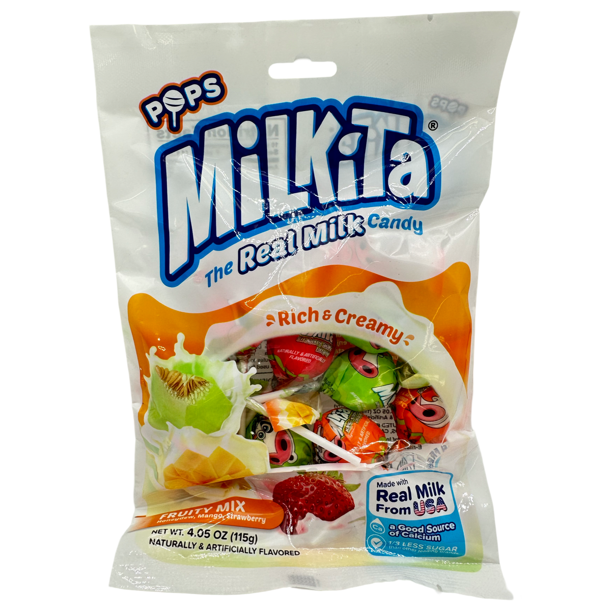 Milkita – Milky Creamy Lollipop – Fruity Mix – 15 Pieces – 172.5 G