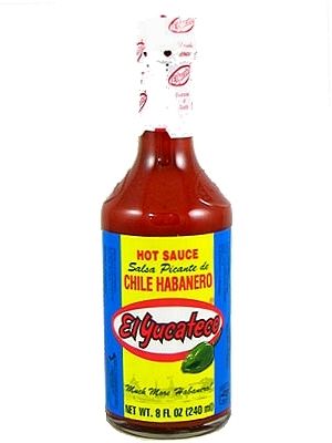 El Yucateco Chile Habanero Red Hot Sauce, 8oz.