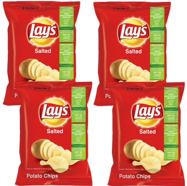 Lay’s Potato Chips, Kosher for Passover, 1.8 oz Bags (4 Count)