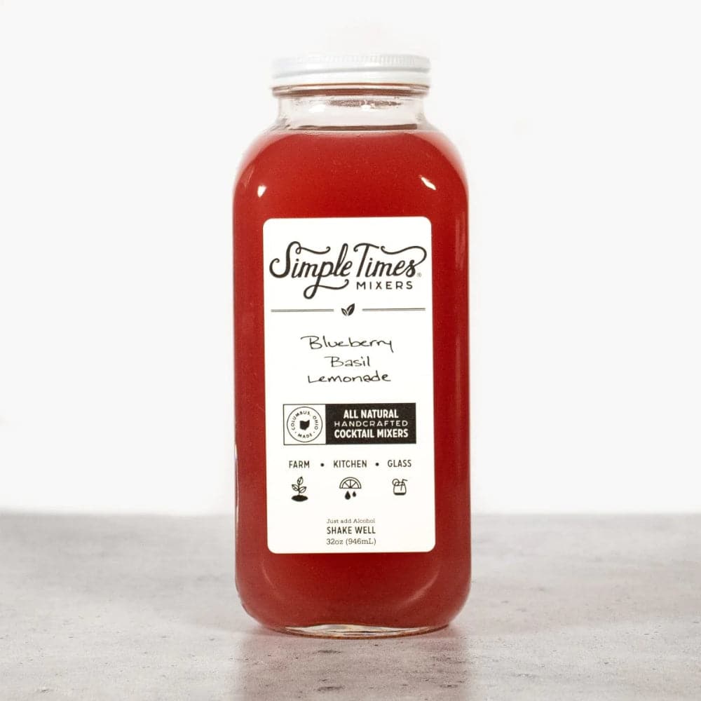 Simple Times Mixers – Blueberry & Basil Lemonade Mixer, 32 oz