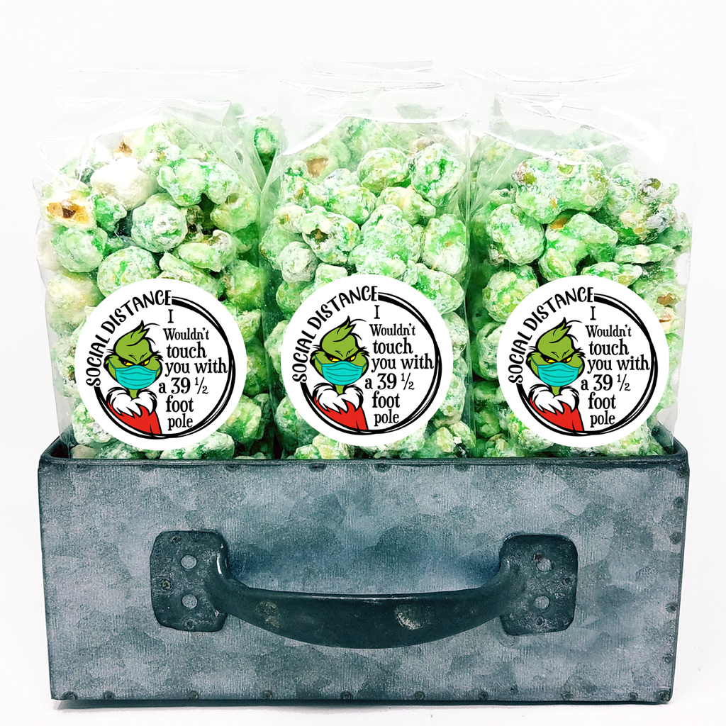 Popcorn Favor Bags – Social Distance Grinch