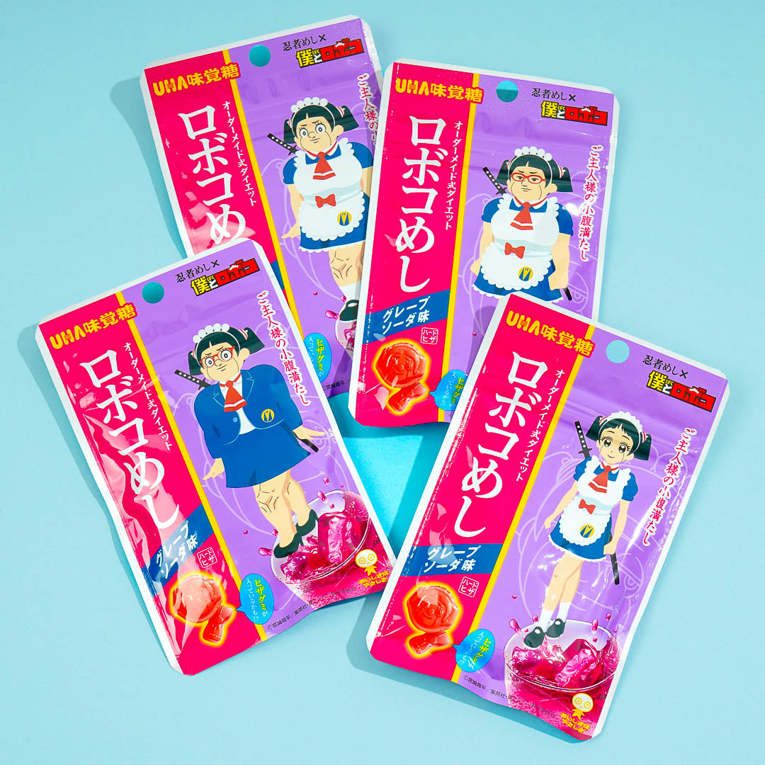 UHA Mikakuto Ninja Meshi x Roboco Gummy – Grape Soda