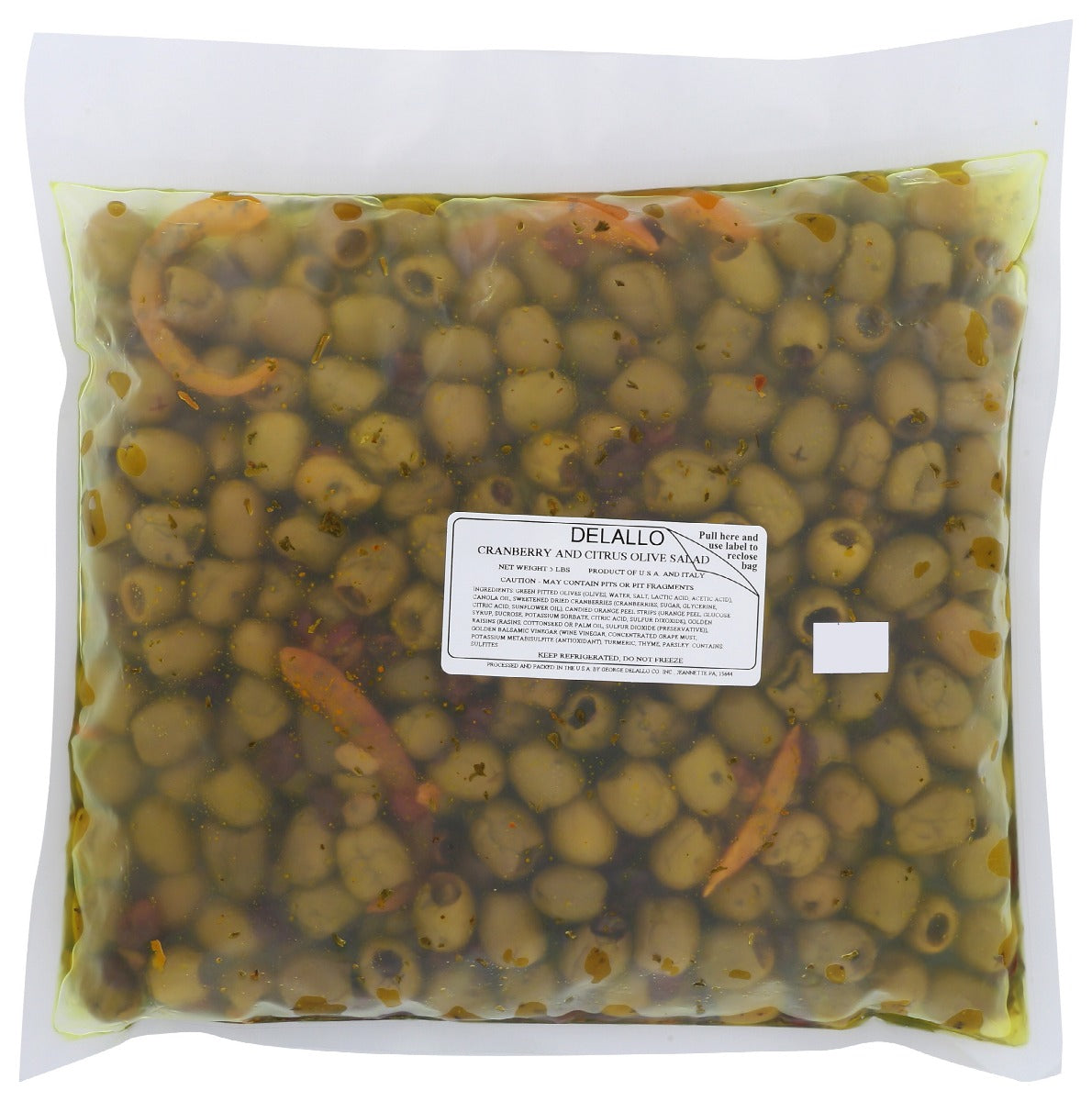 Delallo – Cranberry & Citrus Olive, 14 Oz (Pack of 8)