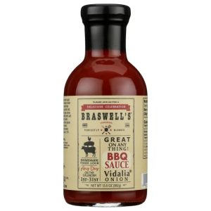 Braswell – Sauce BBQ Vidalia Onion, 13.5 oz – Pack of 6