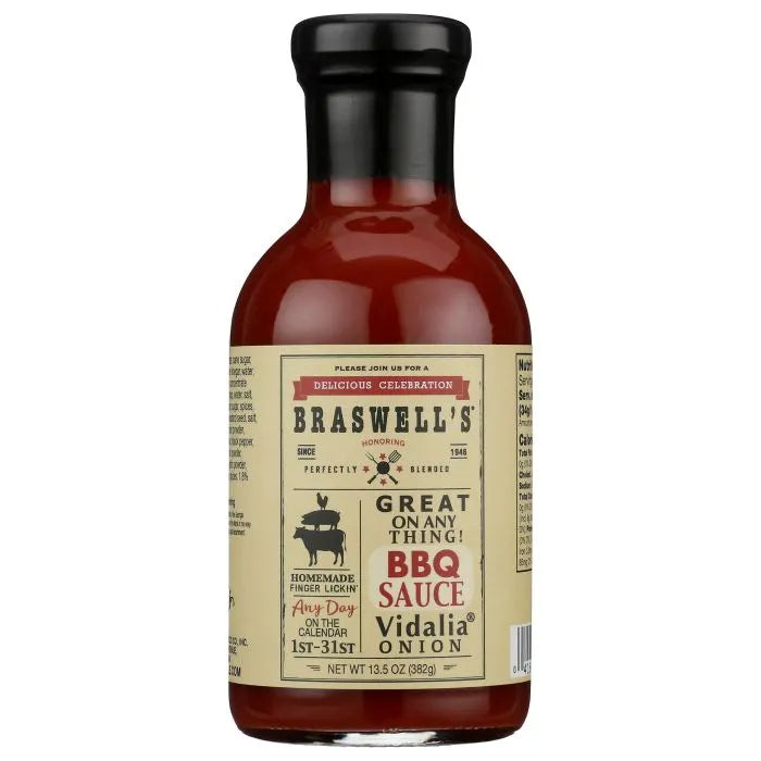Braswell – Sauce BBQ Vidalia Onion, 13.5 oz – Pack of 6