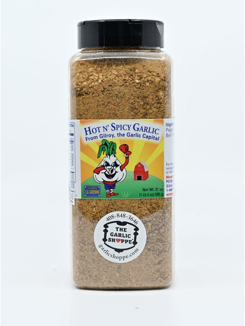 Hot N Spicy Garlic Seasoning Garlic Dude by The Garlic Shoppe NO SALT
