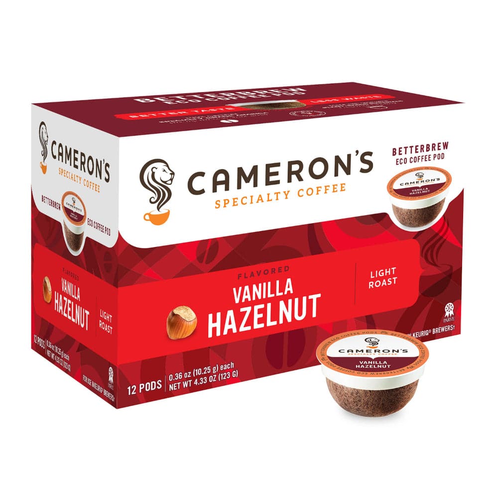 Camerons Coffee – Vanilla Hazelnut Single Serve Coffee Pods, 4.33 Oz |