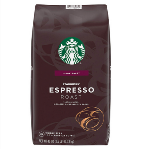 Starbucks Espresso Roast Whole Coffee Beans, 40 oz.