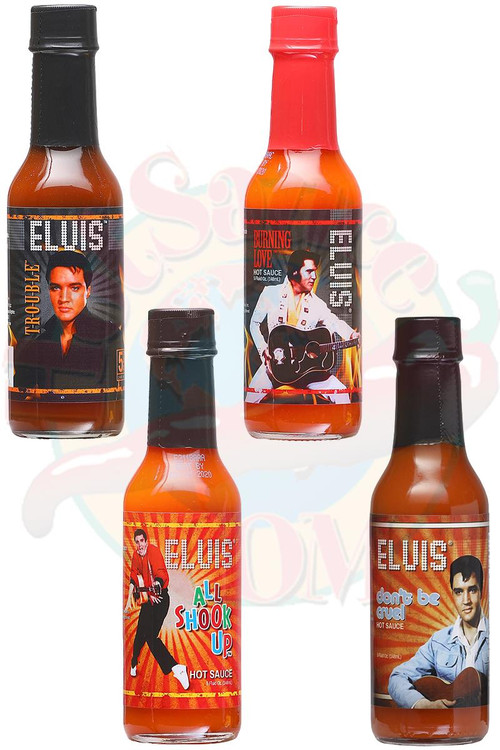Elvis’ Hot Sauces 4 Pack Gift Set, 4/5oz.