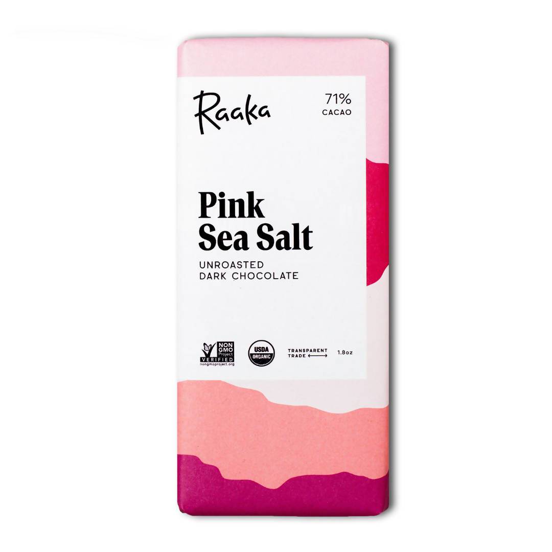Pink Sea Salt Chocolate Bars – 12 x 1.8oz