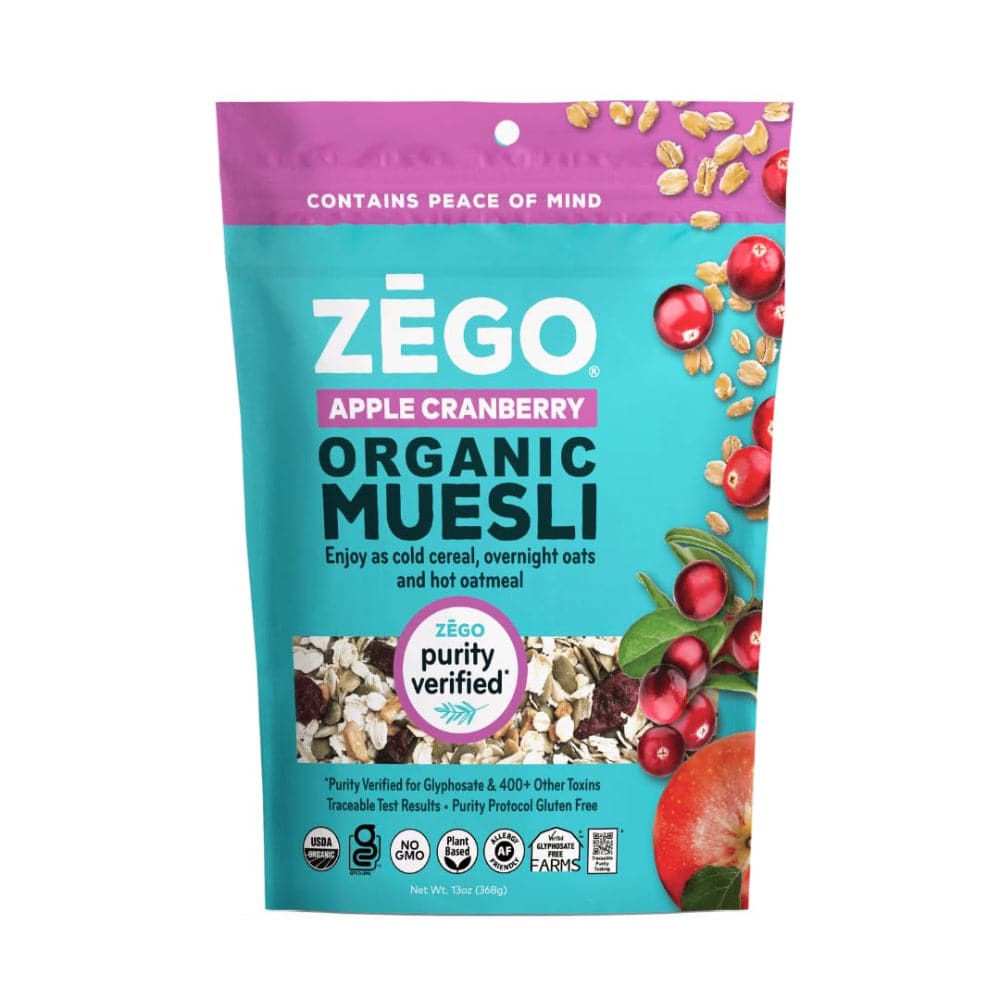 Zego – Gluten Free Organic Muesli Apple Cranberry