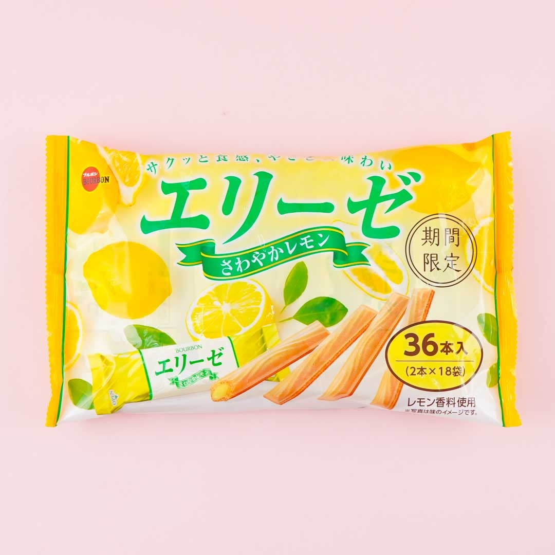 Bourbon Elise Wafer Sticks – Refreshing Lemon