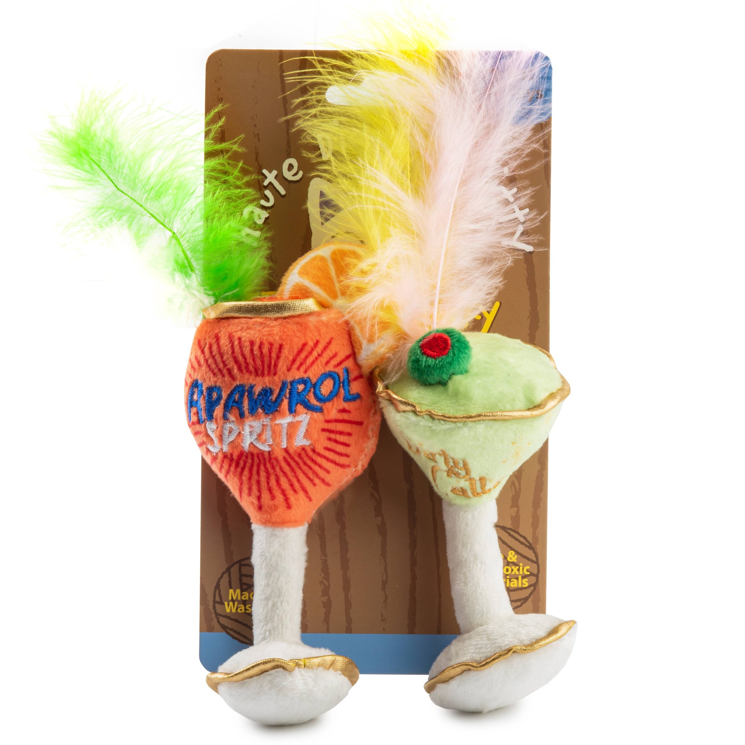 Haute Diggity Dog – Kitty Cocktails (2 cocktails) Organic Catnip Toys